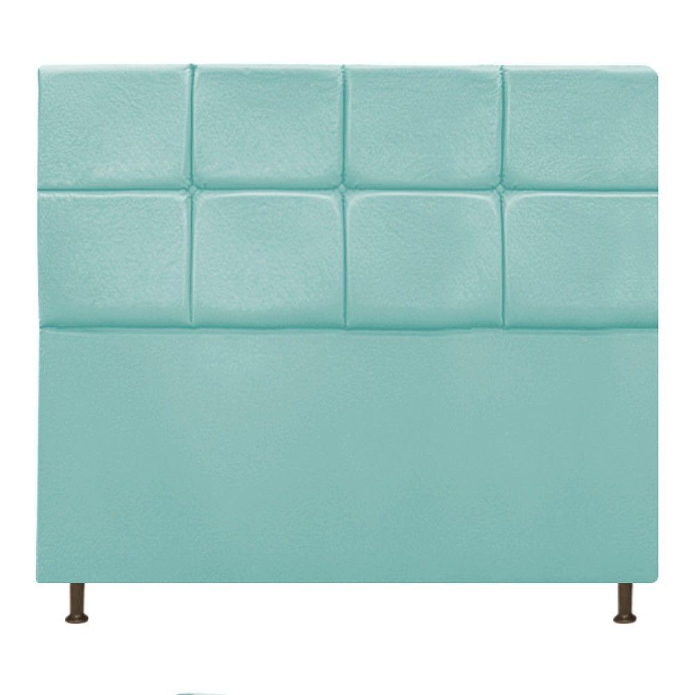 Cabeceira Estofada Damares 160 Cm Queen Size Azul Tiffany - 4