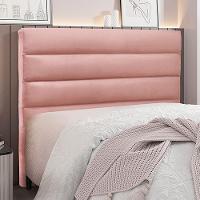 Cabeceira King Size 1,95m Guess Veludo Rosa Gran Belo - 2