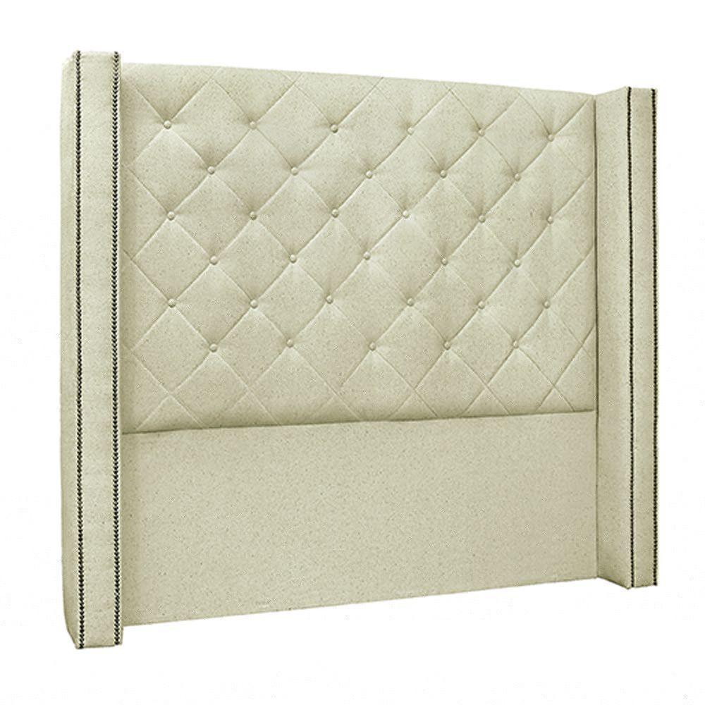 Cabeceira Queen Size 1,84m Loewe Linho Natural - Gran Belo - 1