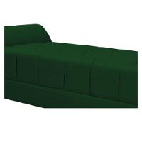 Kit Cabeceira e Recamier 140 Cm Casal Suede Verde - 7