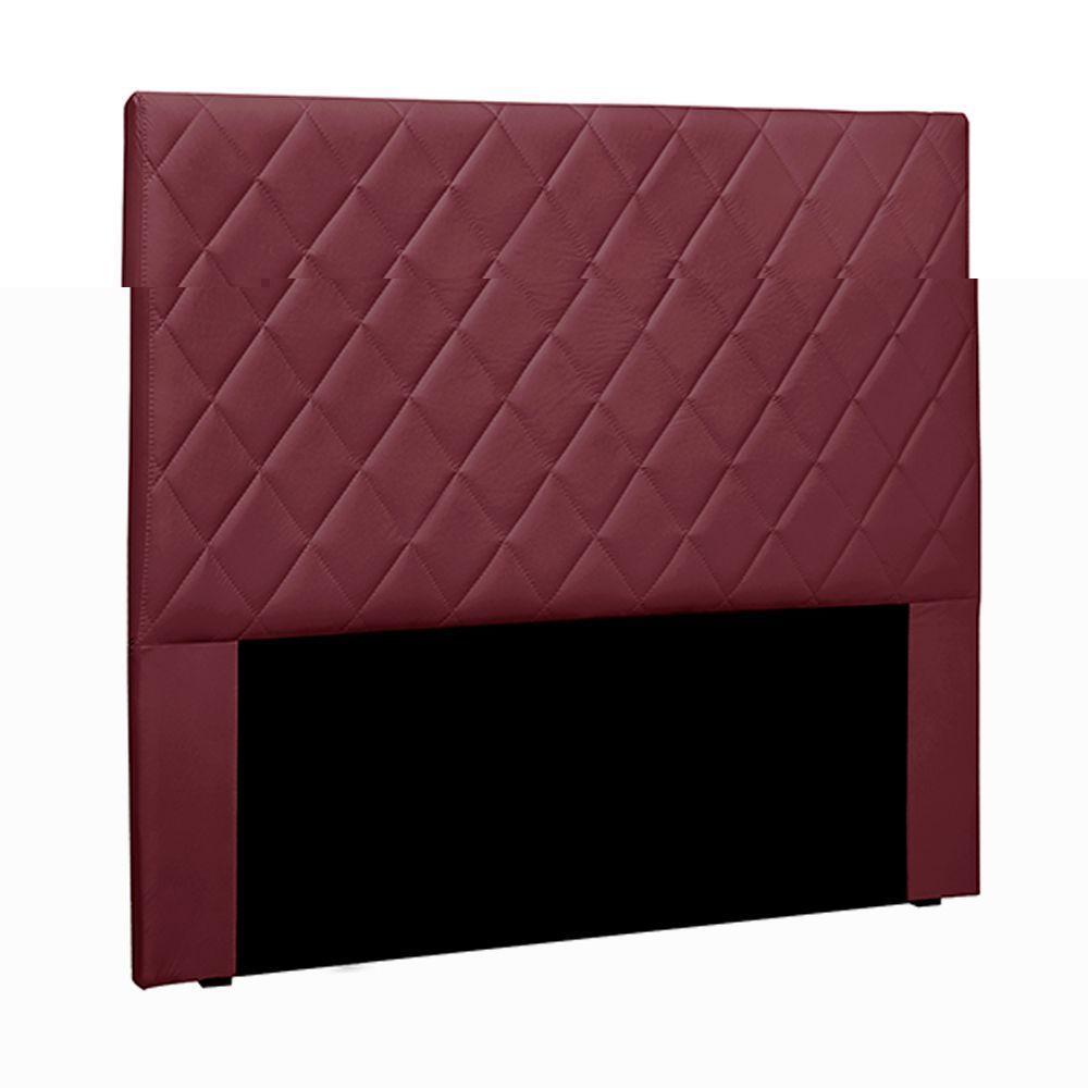 Cabeceira Casal 1,40m Tàzio Veludo Vinho Gran Belo - 1