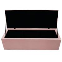 Kit Cabeceira e Calçadeira 195cm King Size Rosê