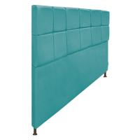Cabeceira Estofada Damares 195 Cm King Size Azul Turquesa - 8