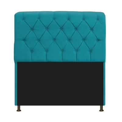 Cabeceira Estofada Lady 140cm Solteiro c/ Capitone Suede