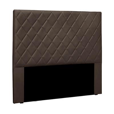 Cabeceira King Size 1,95m Givenchy Veludo Marrom Gran Belo