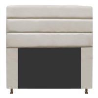 Cabeceira Estofada Turim 160cm Queen Size Suede Bege - 5