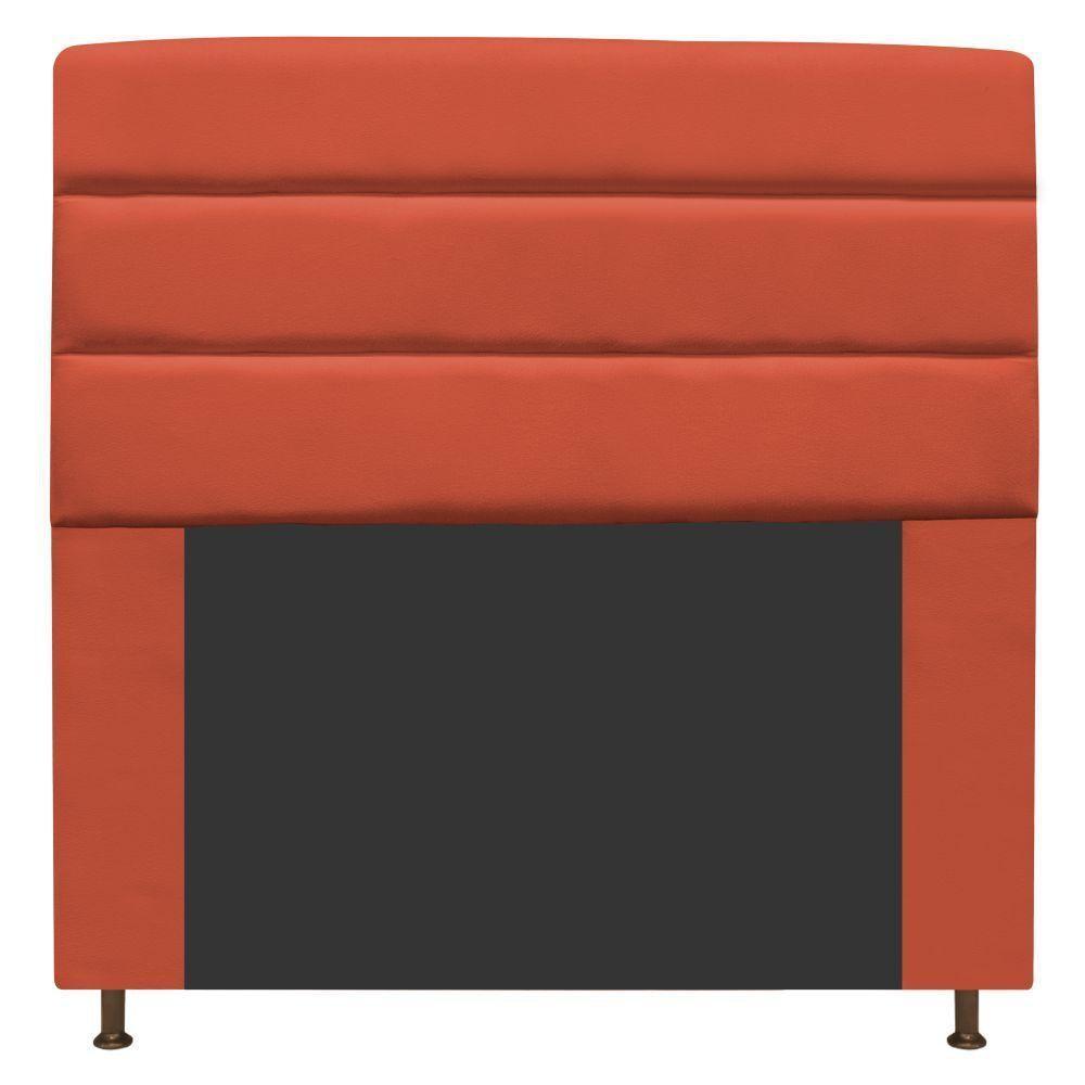 Cabeceira Estofada Turim 160cm Queen Size Suede Terracota - 1