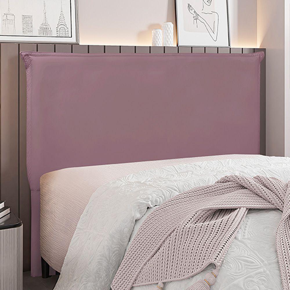 Cabeceira King Size 1,95m Trento Veludo Uva Gran Belo - 2