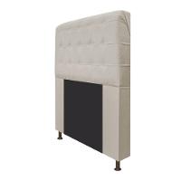 Cabeceira Estofada Dama 160 Cm Queen Size Bege - 7