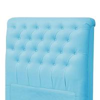 Cabeceira Dama 1,95cm Cama Box King Size Suede Azul Turquesa - 1