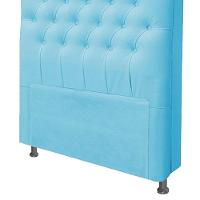 Cabeceira Dama 1,95cm Cama Box King Size Suede Azul Turquesa - 3