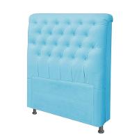 Cabeceira Dama 1,95cm Cama Box King Size Suede Azul Turquesa - 4