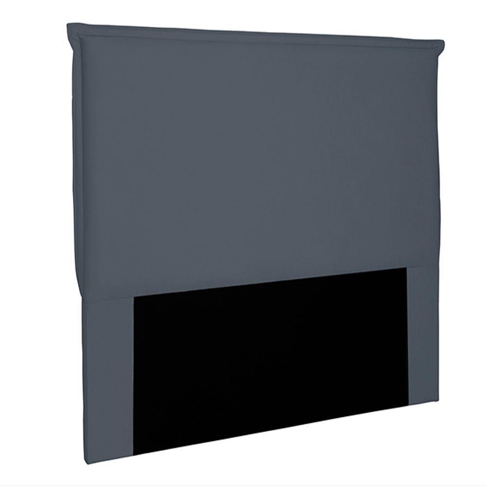 Cabeceira Queen Size 1,60m Trento Suede Cinza - Gran Belo - 1