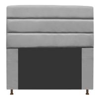 Cabeceira Estofada Turim 160cm Queen Size Suede Cinza - 5
