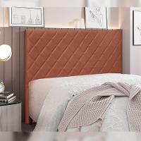 Cabeceira King Size 1,95m Givenchy Veludo Cobre Gran Belo