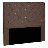 Cabeceira Queen Size 1,60m Tàzio Suede Caramelo - Gran Belo - 1