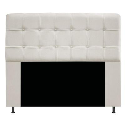 Cabeceira Estofada Mel 140 Cm Casal Suede Bege