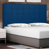 Cabeceira Solteiro 0,90m Verona Suede Azul Marinho - 9