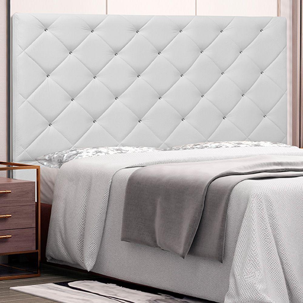 Cabeceira Queen Size 1,60m Tàzio Pu Branco - Gran Belo - 2