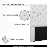 Cabeceira Queen Size 1,60m Tàzio Pu Branco - Gran Belo