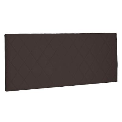 Cabeceira Painel Solteiro 0,90m Esmeralda Suede Marrom Café