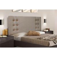 Cabeceira Casal 1,40m Genova Linho Rústico Areia - 8