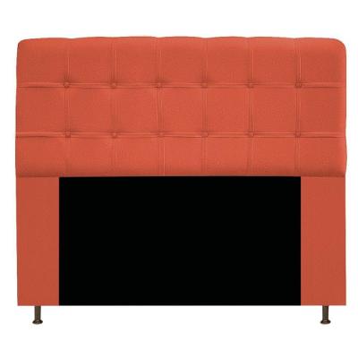 Cabeceira Estofada Mel 160 Cm Queen Size Suede Terracota