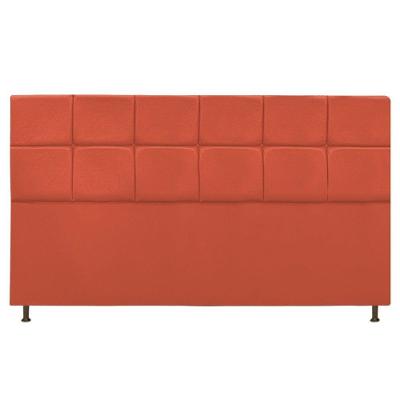 Cabeceira Estofada Damares 195 Cm King Size Suede Terracota