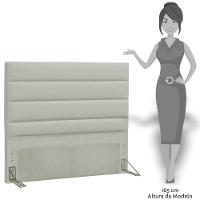 Cabeceira Quarto Queen Greta 160cm Corano Bege - 7