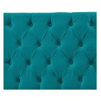 Cabeceira Sofia 195cm King Size Suede Azul Turquesa - 10