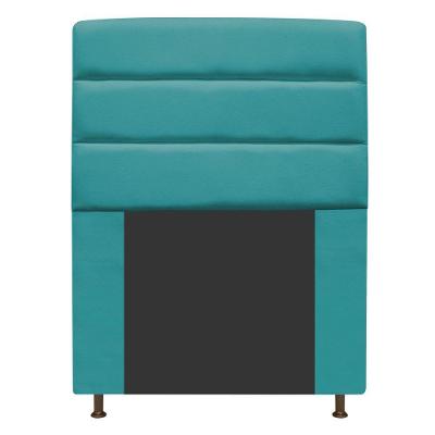 Cabeceira Estofada Turim 90cm Azul Turquesa Adj Decor