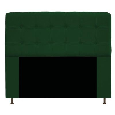 Cabeceira Estofada Mel 140 Cm Casal Suede Verde