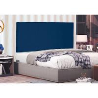 Cabeceira Painel Casal 1,40m Ravenna Suede Azul Marinho