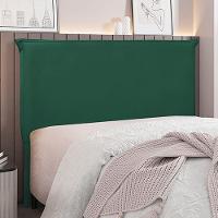 Cabeceira Casal 1,40m Trento Veludo Verde Gran Belo - 2