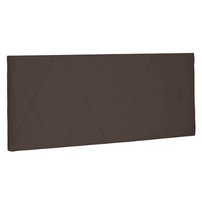 Cabeceira Painel Solteiro 0,90m Aquilla Suede Marrom Café