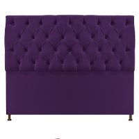 Cabeceira Sofia 195cm King Size Suede Roxo - 5