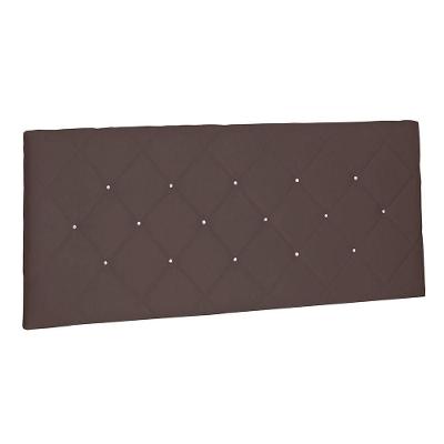 Cabeceira Painel Solteiro 0,90m Tânia Suede Marrom Café