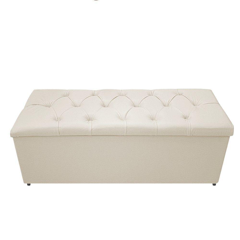 Kit Cabeceira e Calçadeira 195cm King Size Bege - 5