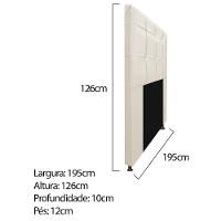 Kit Cabeceira e Calçadeira 195cm King Size Bege - 9