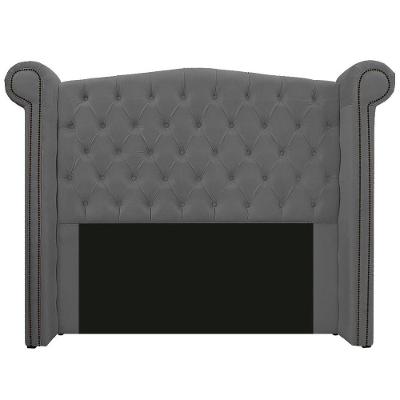 Cabeceira Veneza 140 Cm Casal Linho Chumbo