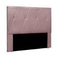 Cabeceira Decorativa Casal 1,40m Yves Veludo Lilás - 1