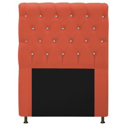 Cabeceira Estofada Cristal 90cm Solteiro Terracota