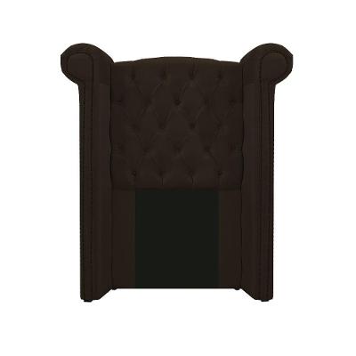Kit Cabeceira Veneza 100 Cm Solteiro Corano Marrom