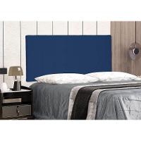 Cabeceira Painel Solteiro 0,90m Verona Suede Azul Marinho