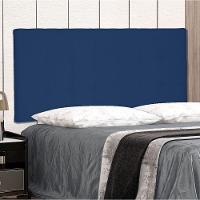 Cabeceira Painel Solteiro 0,90m Verona Suede Azul Marinho - 5
