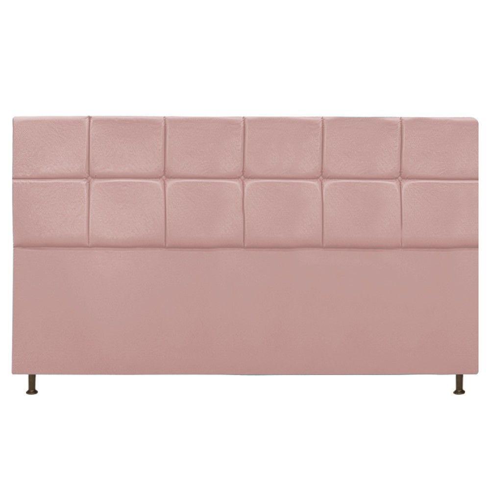 Cabeceira Estofada Damares 195 Cm King Size com Botonê Rosê - 5