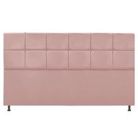 Cabeceira Estofada Damares 195 Cm King Size com Botonê Rosê - 1