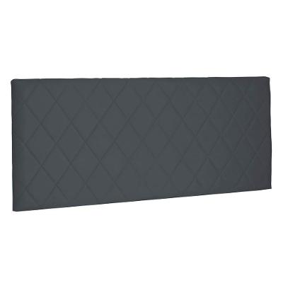 Cabeceira Painel King 1,95m Esmeralda Suede Cinza
