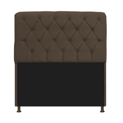 Cabeceira Estofada Lady 140cm Solteiro c/ Capitone Suede