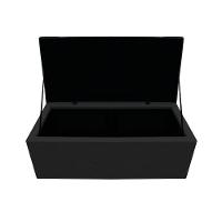 Kit Cabeceira e Calçadeira 90 Cm Solteiro Preto - 6